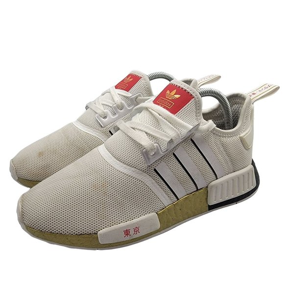 Adidas Originals NMD R1 Tokyo Sneaker FY1159 White Red Athletic